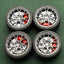 1/64 Bearing Wheels – BBS-Style Rims with Rubber Tires