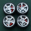 1/64 Bearing Wheels – Daytona SP3-Style Five-Spoke Rims with Rubber Tires