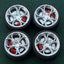 1/64 Bearing Wheels – Flower-Spoke Rims with Rubber Tires