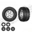 1:64 Big Foot Off-Road Wheels with Rubber Tires for Model Cars