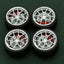 1/64 Bearing Wheels – Rims with Rubber Tires