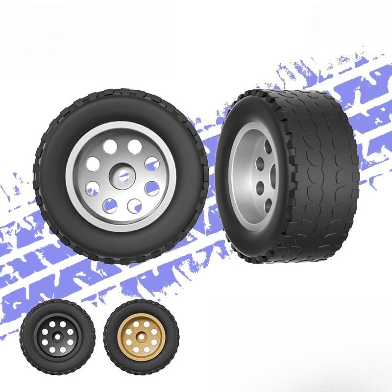 1:64 Off-Road Eight-Hole Wheels with Rubber Tires