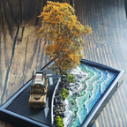 1/64 Handmade Coastal Road Diorama Scene