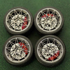 1/64 Bearing Wheels – BMW M4 GTS-Style Rims with Rubber Tires