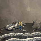 1/64 Handmade Iceland Black Sand Beach Diorama