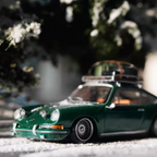 1/64 Handmade Winter Road Diorama Scene
