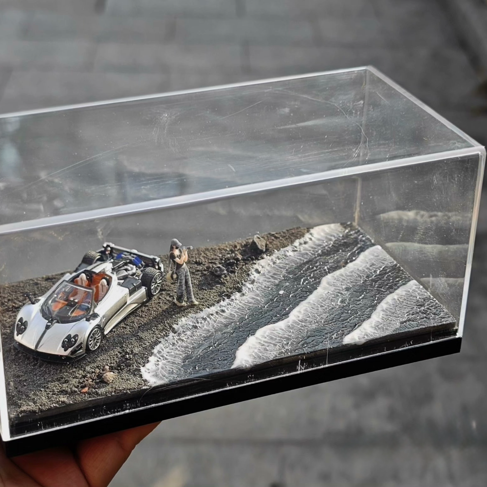 1/64 Handmade Iceland Road Diorama Scene Main image