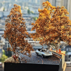 1/64 Handmade Autumn Mountain Road Diorama Scene