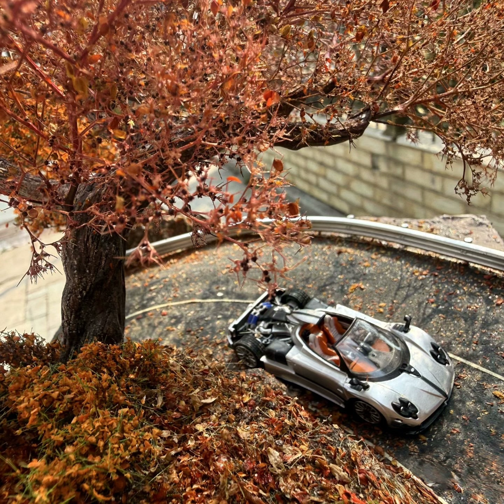 1/64 Handmade Autumn Tree Diorama Scene
