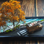 1/64 Handmade Coastal Road Diorama Scene