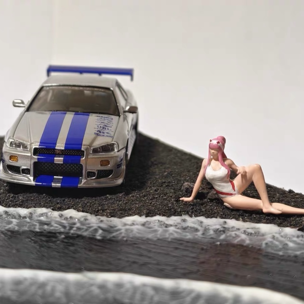 1/64 Handmade Iceland Road Diorama Scene