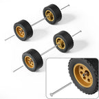 1:64 Off-Road Eight-Hole Wheels with Rubber Tires