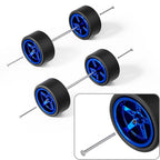 1:64 Five-Spoke Rubber Tires for Diecast Cars