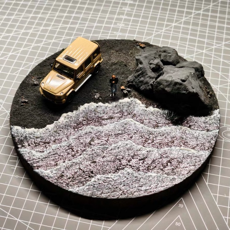 1/64 Handmade Iceland Black Sand Beach Diorama