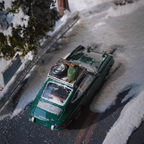 1/64 Handmade Winter Road Diorama Scene