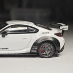 1/64 Bearing Wheels – JDM Six-Spoke Rims with Rubber Tires