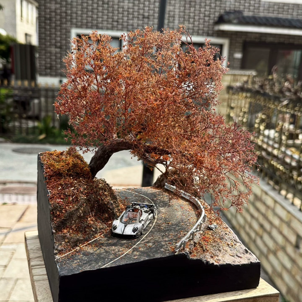 1/64 Handmade Autumn Tree Diorama Scene