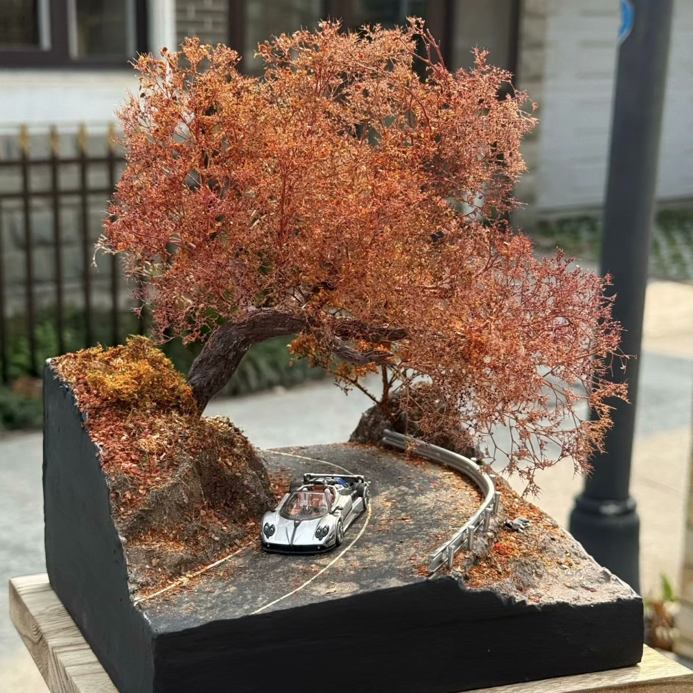 1/64 Handmade Autumn Tree Diorama Scene